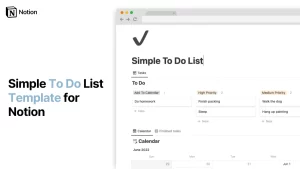 Prioritize your tasks and simplify your to-do list through Notion