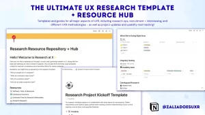 The ultimate resource + template hub for beginner UXRs