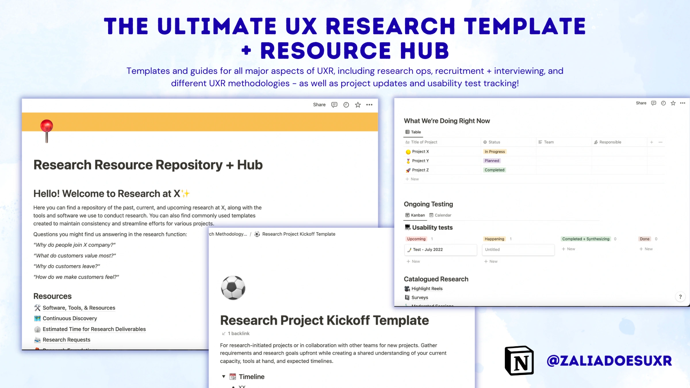 UX Research Templates + Repository Hub