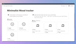 The easiest way to keep track of your mood over the days and achieve improvements over time.