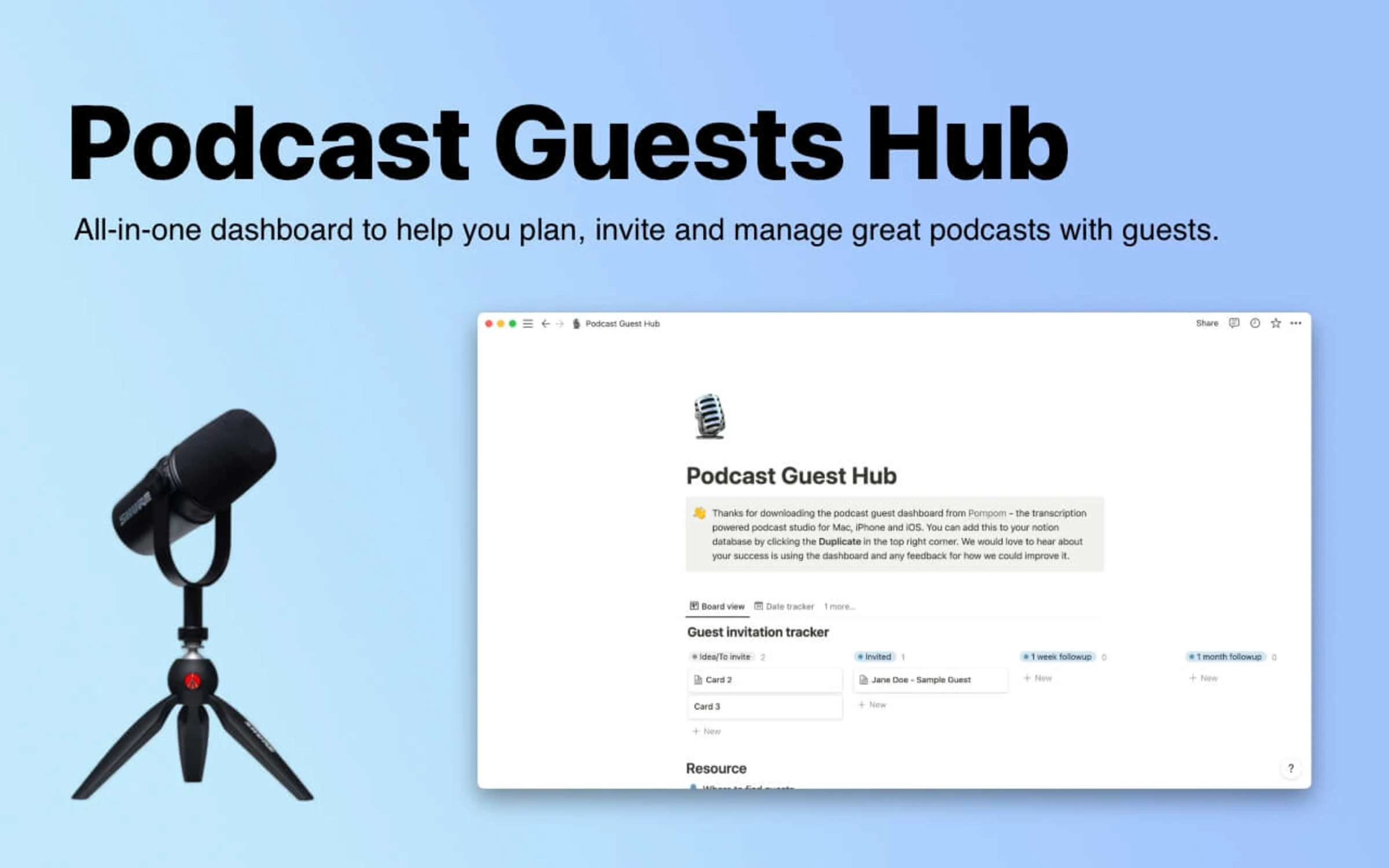 The Podcast Guests Hub