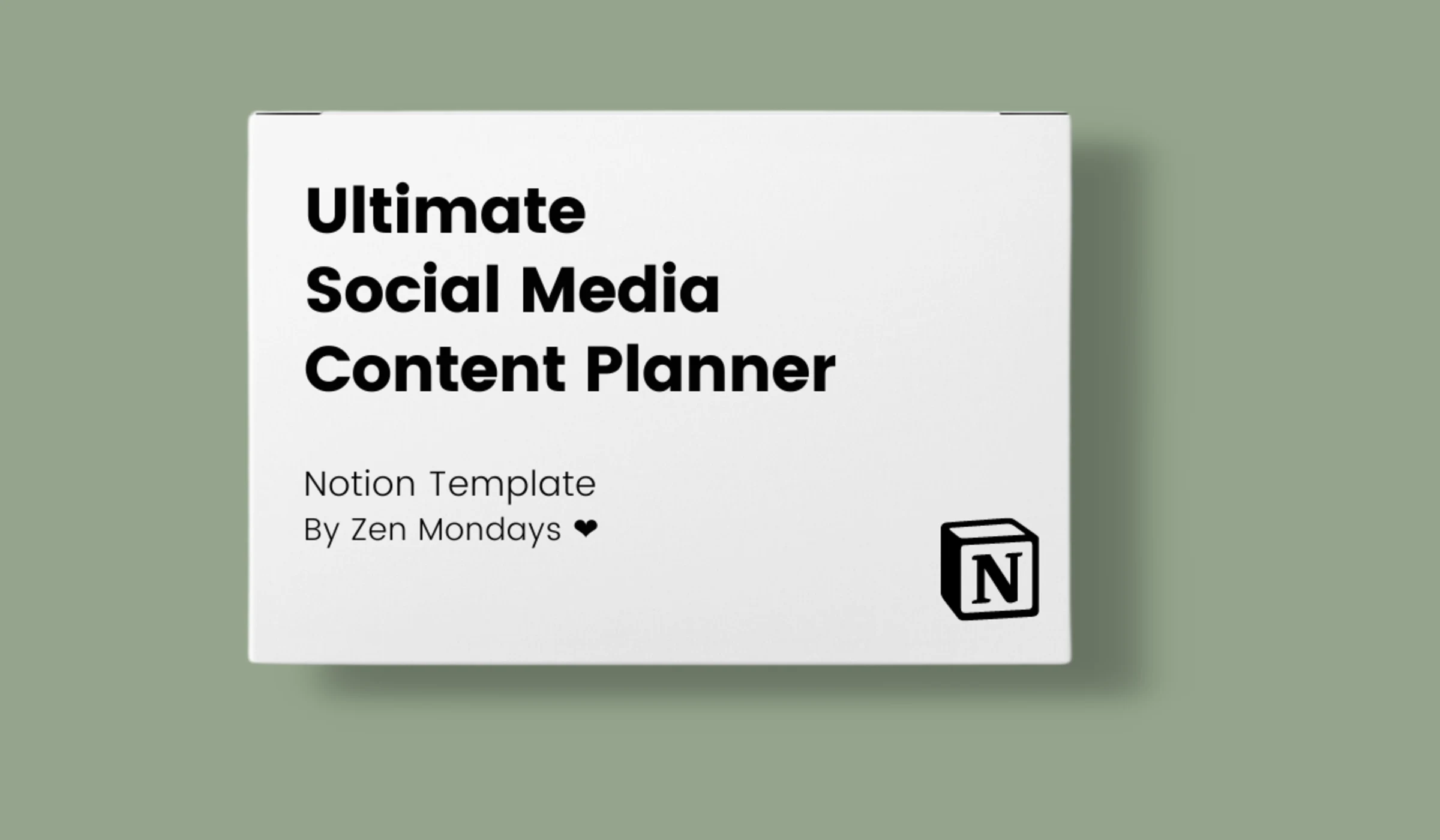 Notion Social Media Content Planner