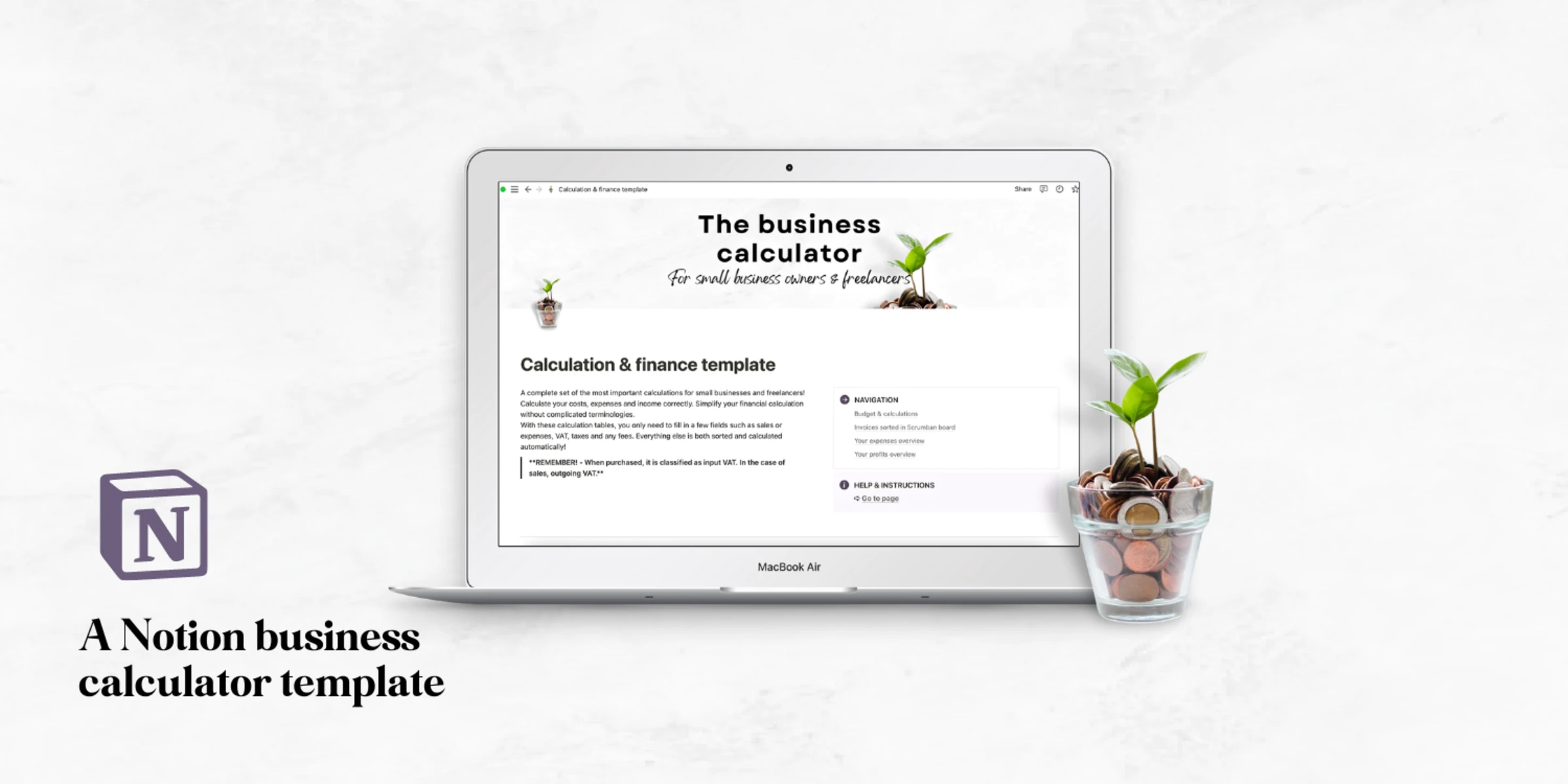 The Business Calculator – for small businesses and freelancers