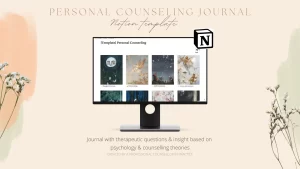 This notion template acts as a personal counseling e-journal