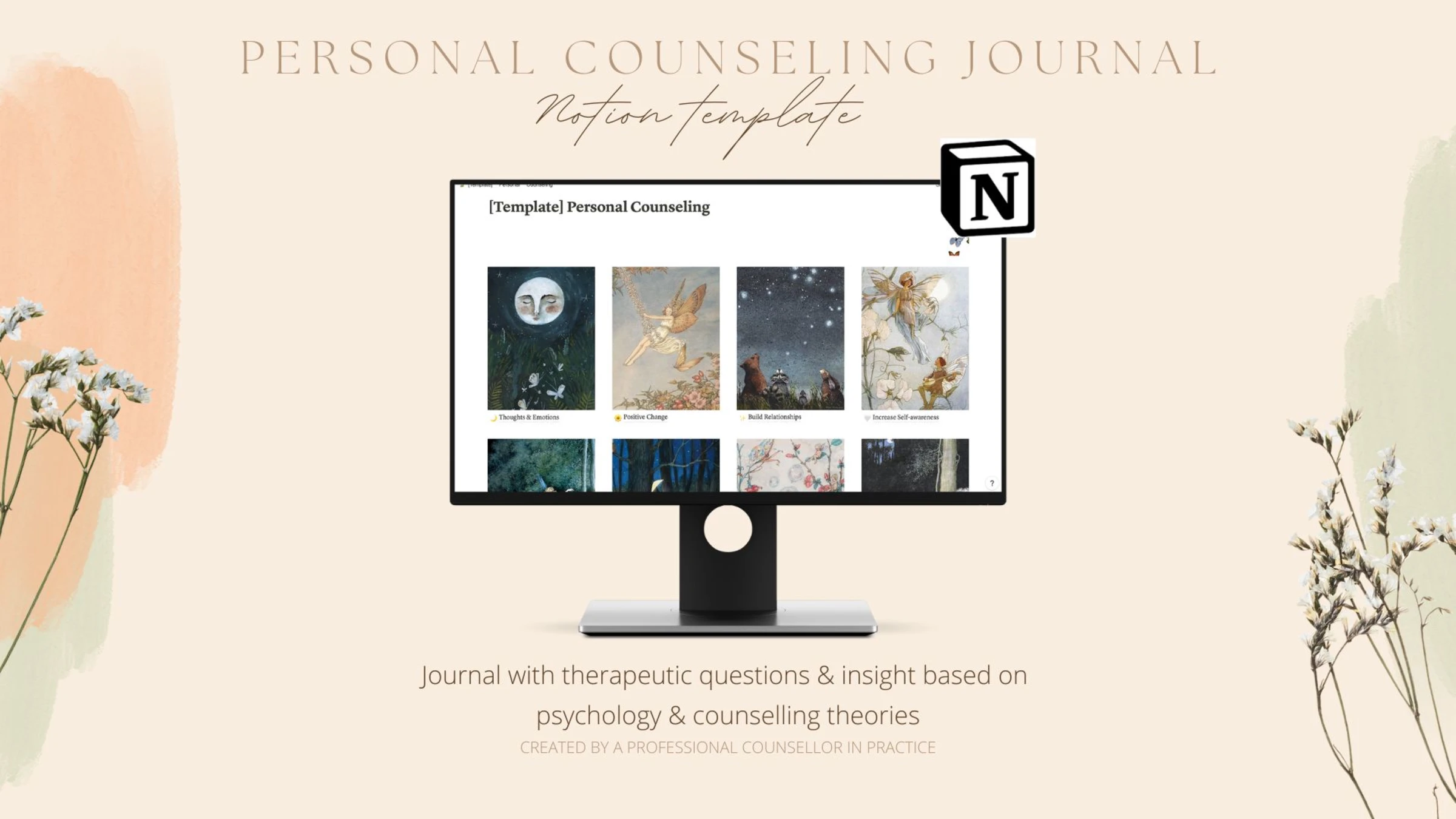 Personal counseling journal notion template