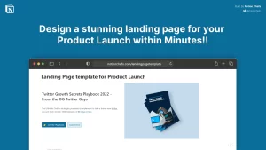 This notion template will help you create highly converting landing pages for your product By just copy-pasting your content - no design knowledge is needed.