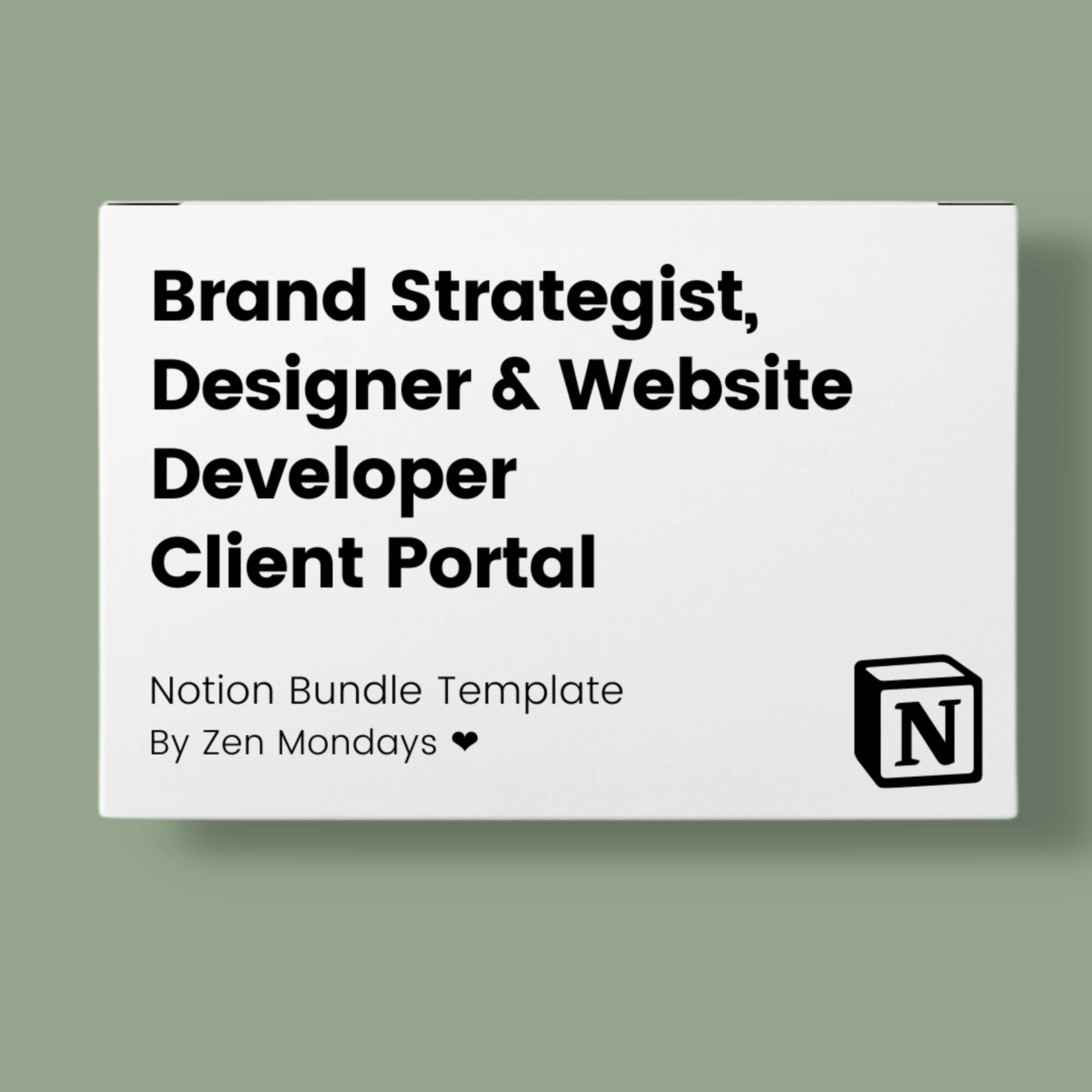 Notion Client Portal | For Brand Strategists, Designers and Web Developers