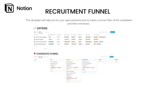 This template will help you for your open positions and to make a correct filter of the candidates and their interviews.