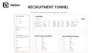 This template will help you for your open positions and to make a correct filter of the candidates and their interviews.