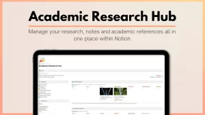 Save Time and improve the quality of your thoughts by connecting your research ideas within the Academic Research Hub. Use the hub to manage all of your research literature