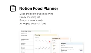 Notion Food Planner helps you keep track of your favorite recipes