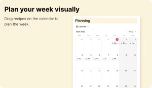 Notion Food Planner helps you keep track of your favorite recipes