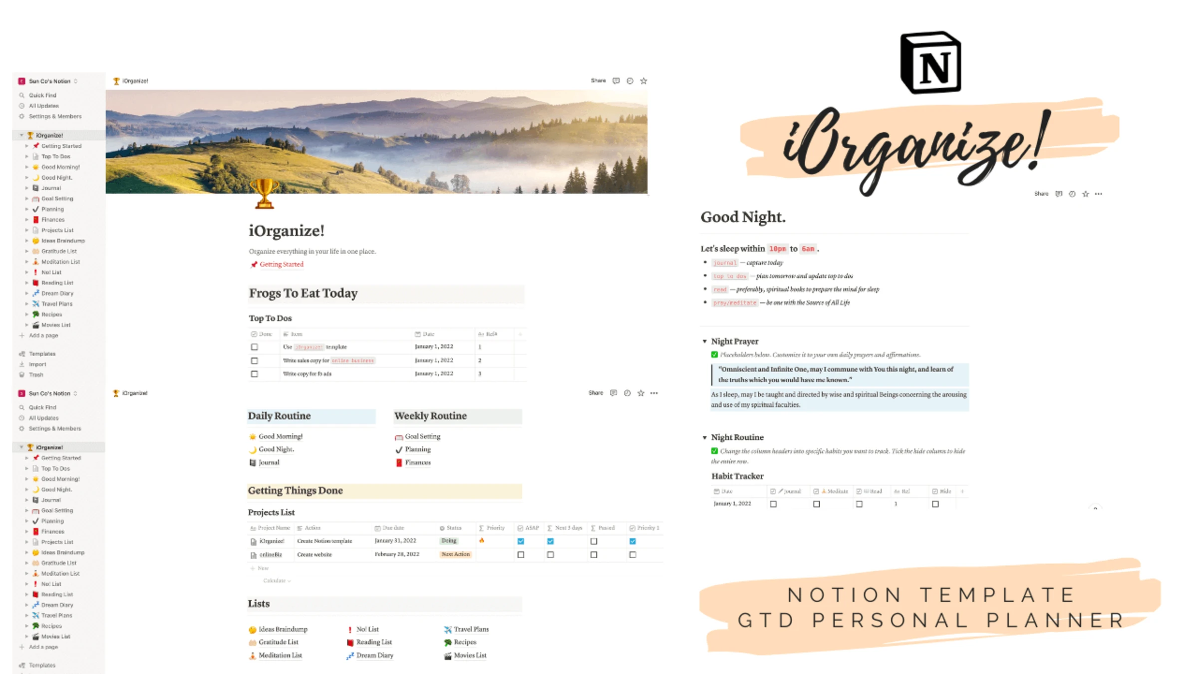 iOrganize! Notion Template