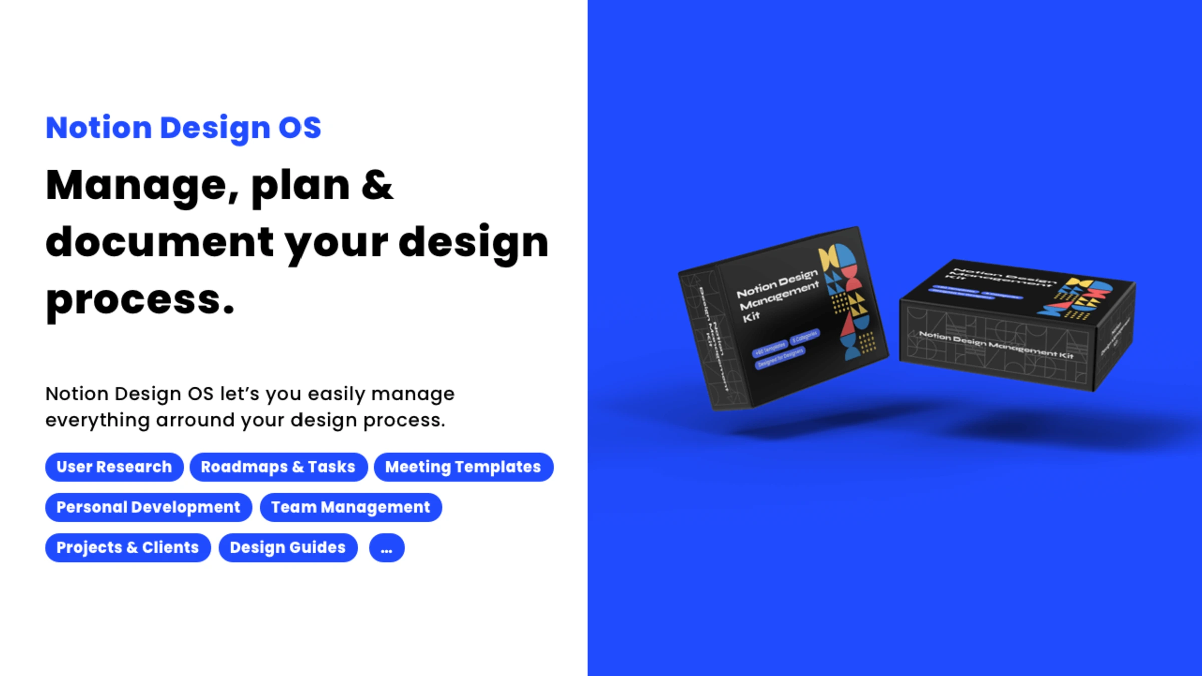 Notion UX Design OS –  Manage your Design Process all in one KIT