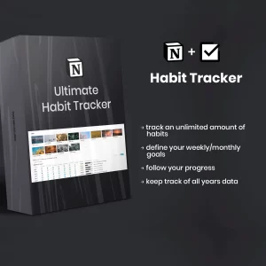 Get things done with this Ultimate Habit Tracker! If you want to progress wit your habits