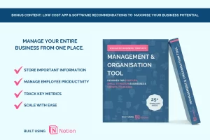 A wholistic management solution to use when starting a business from idea/inception and scaling up to a small to medium size company with multiple employees. Use the 25+ templates inside for day to day task creation and allocation