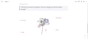 -Homepage: One place for everything -Minimal Pink and Purple theme -Daily 