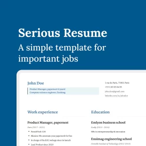 A simple Notion template for important jobs