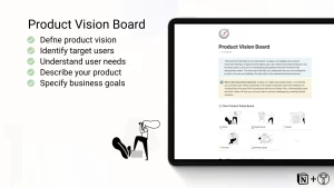 This template will help you define your product vision board