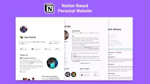 A recruiter-optimised personal website optimised for Notion