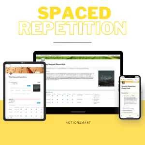 Spaced repetition is one of the most effective methods to study and ace examinations. We have embedded this concept into a simple yet outstanding template pack that allows you to add individual spaced repetition schedules for each subject and their respective topics.
