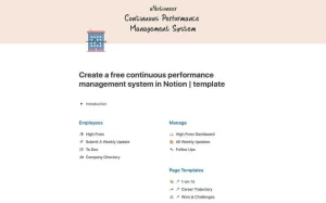 This template provides an all-encompassing system for organising and monitoring employee development and feedback. The purpose of this type of system is to bring employees closer together as a team