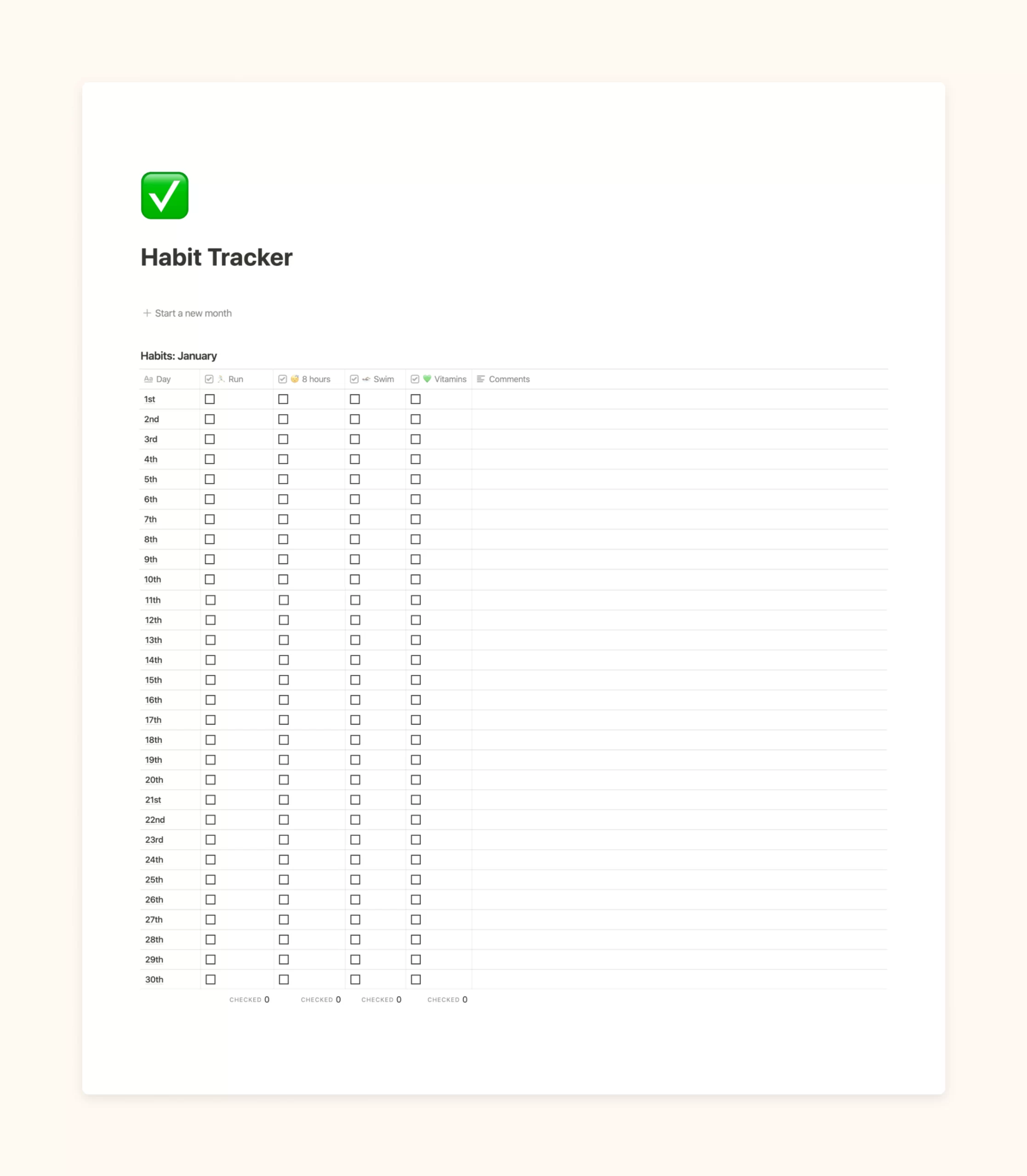 Habit Tracker