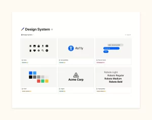 A design system is a great way to keep everyone aligned. Use this template to document design patterns