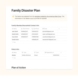 We assembled templates and checklists recommended by the American Red Cross to help you assemble all the supplies and information your family needs in the event of an earthquake or other disaster. We hope it helps!