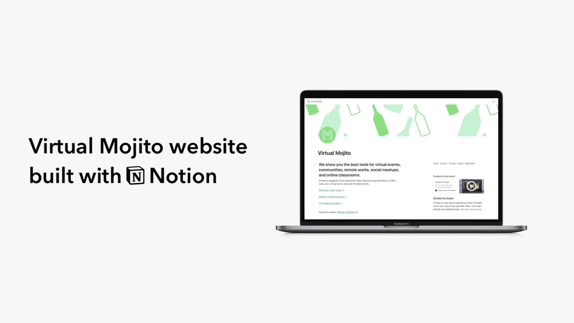 Virtual Mojito – Curated Content Website Template