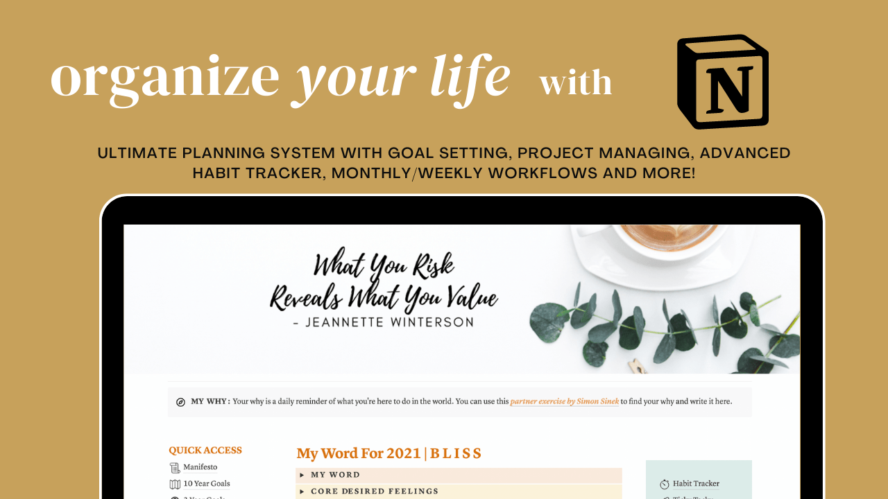 Notion Life Dashboard