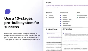 A template to manage all of your strategic partnerships and alliances in Notion