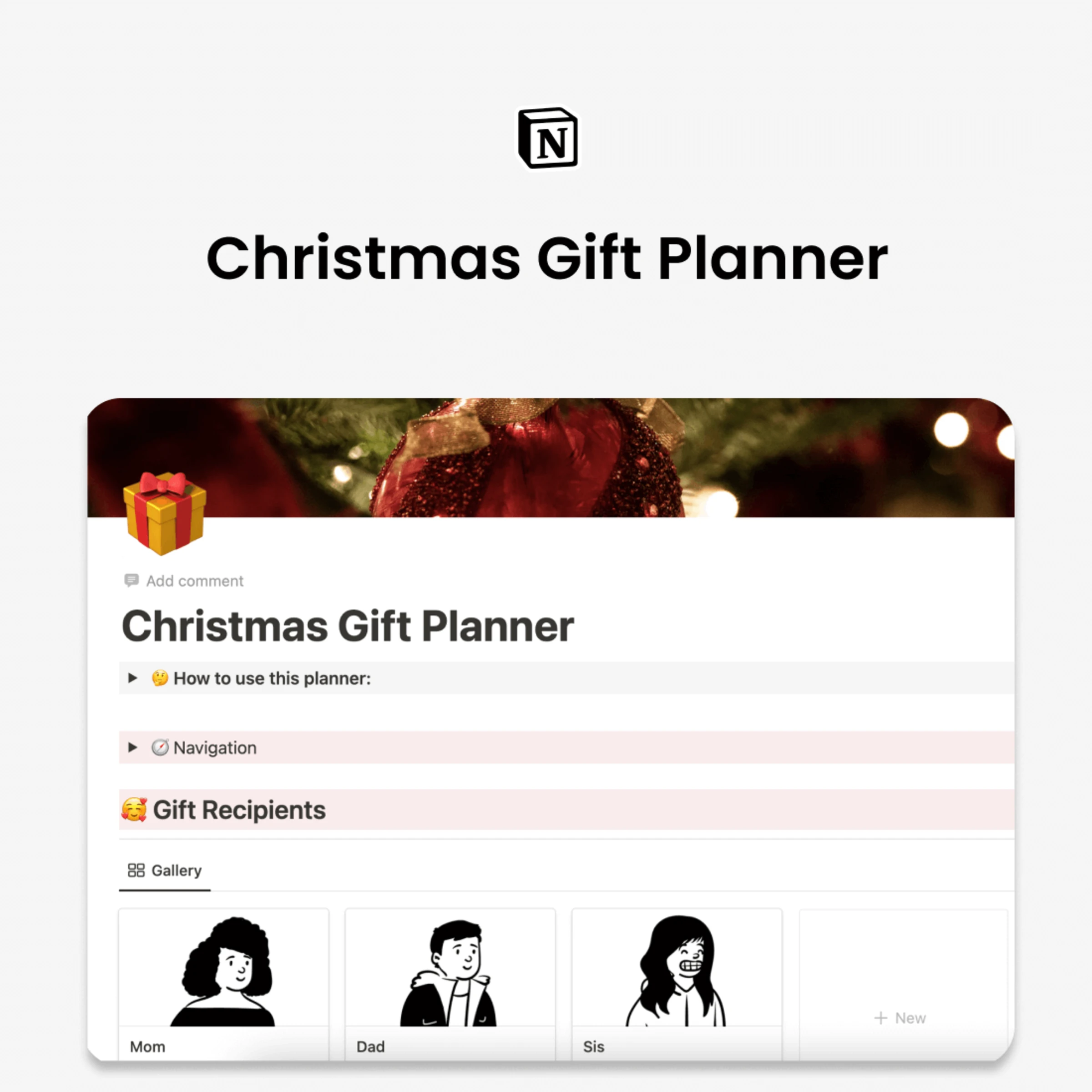 Christmas Gift Planner