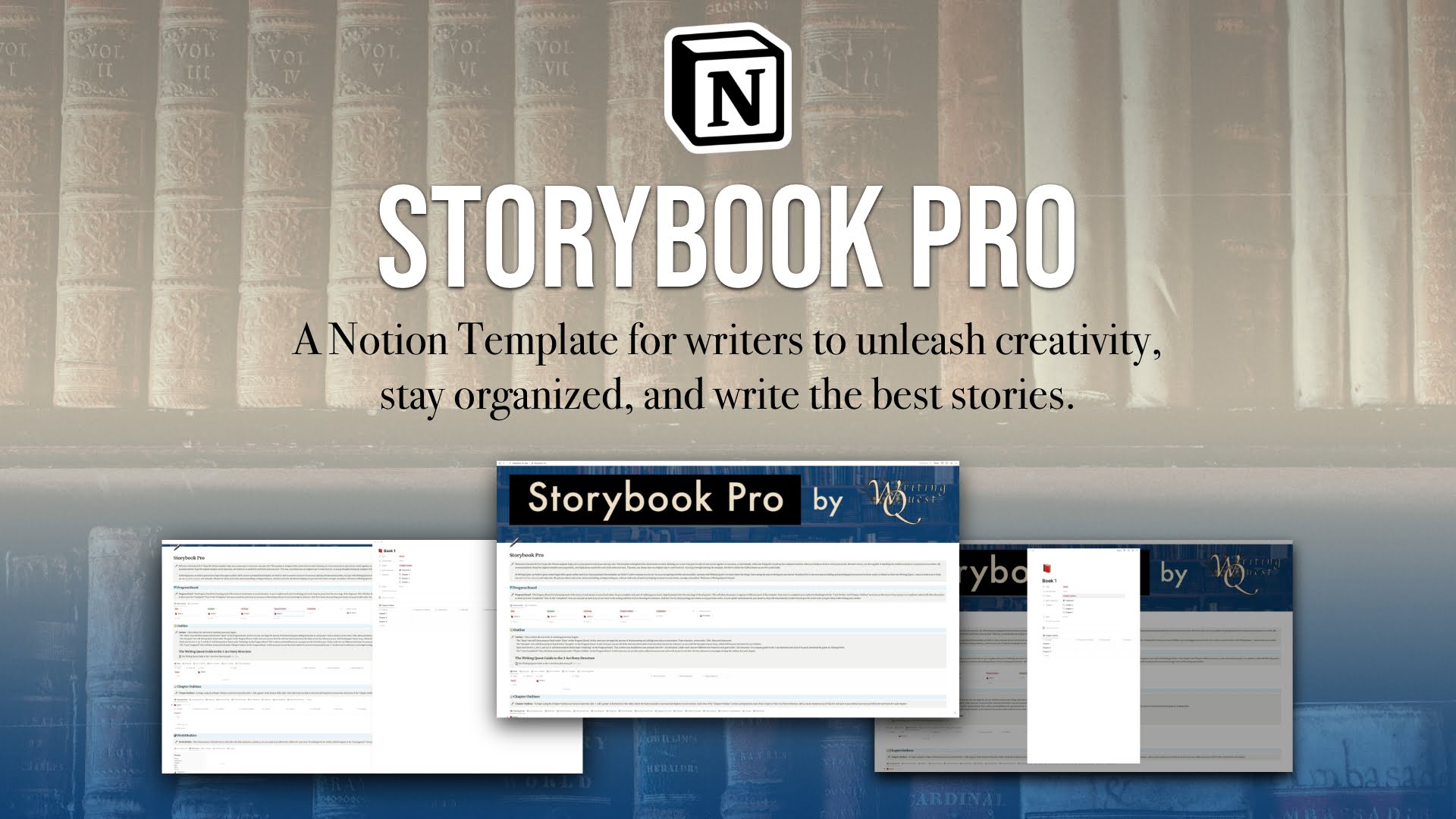 Storybook Pro | Writers Template for Notion | Writing Template