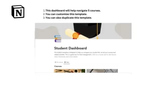 Time management is crucial in managing your life as a student. Use this student dashboard to manage your academic activities.