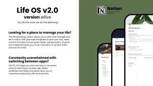 Notion Life OS is a comprehensive template that helps people organize their tasks