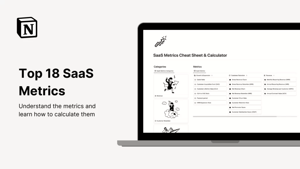 saas-metrics-cheat-sheet-calculator-notion-templates-hub