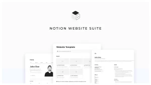 Notion Website Suite is a user-friendly template for creating and managing multiple websites without coding. It includes pre-designed pages