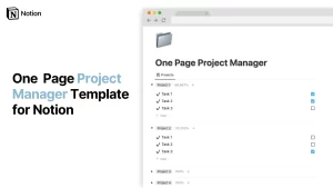 Manage all your projects in one page