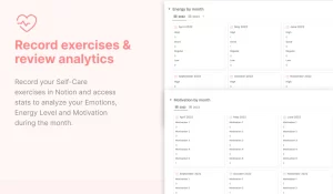 This template is a Self-Care system built in Notion where you will learn to connect with yourself and prioritize your well-being 💛