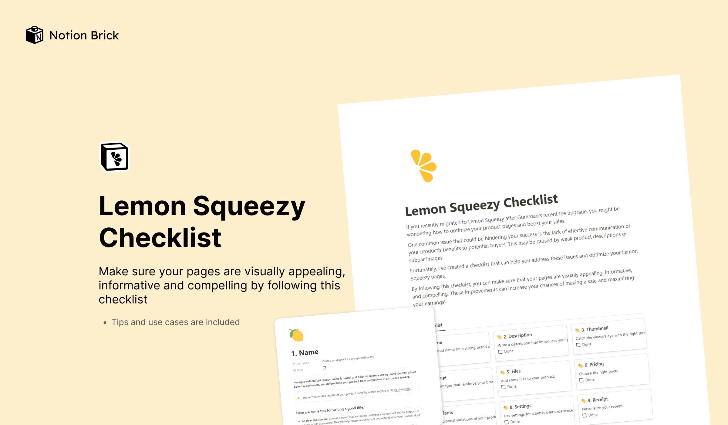 Lemon Squeezy Checklist